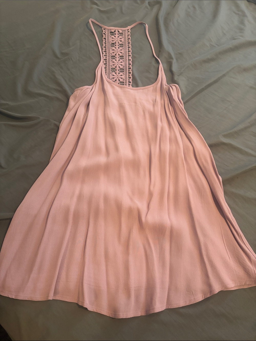 Forever 21 Blush Pink Lace-Back Sundress